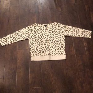 J. Crew Leopard Long Sleeved Shirt